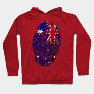 Australia Flag - Australian Flag - AU Flag Fingerprint Hoodie